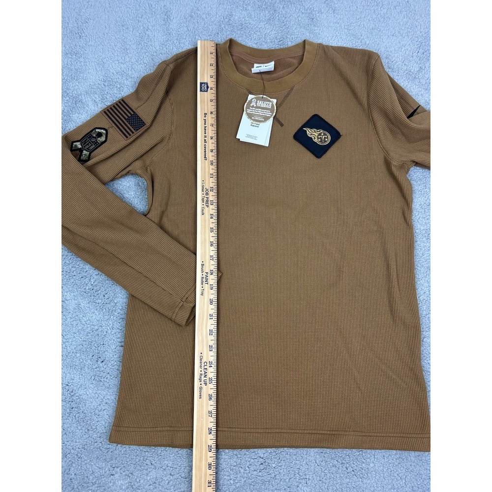 Nike NFL Salute to Service Mens Small Tennessee Titans Brown Long Sleeve Crew - Picture 5 of 10